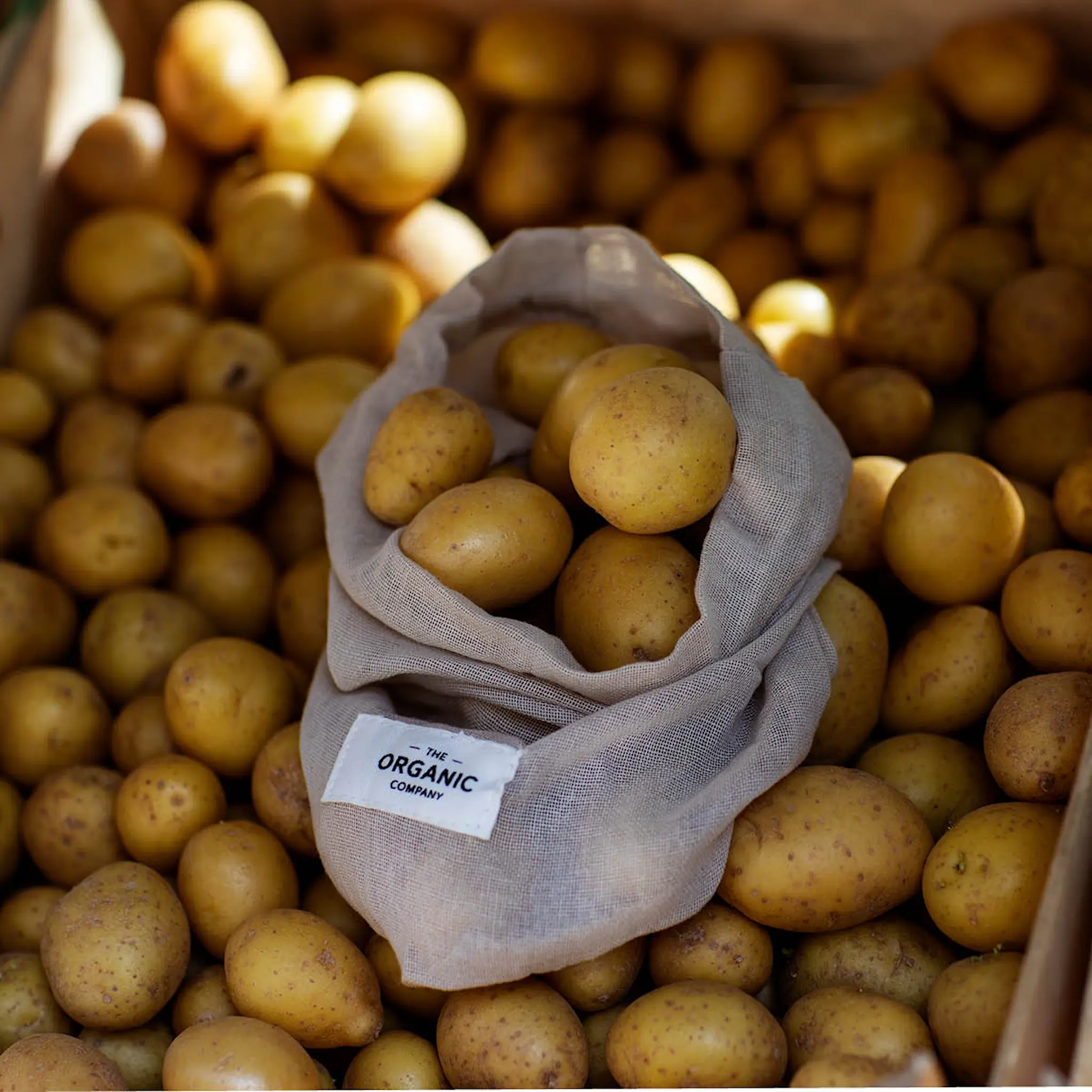 The Organic Company Matpose gjenbrukbar 3 stk stone