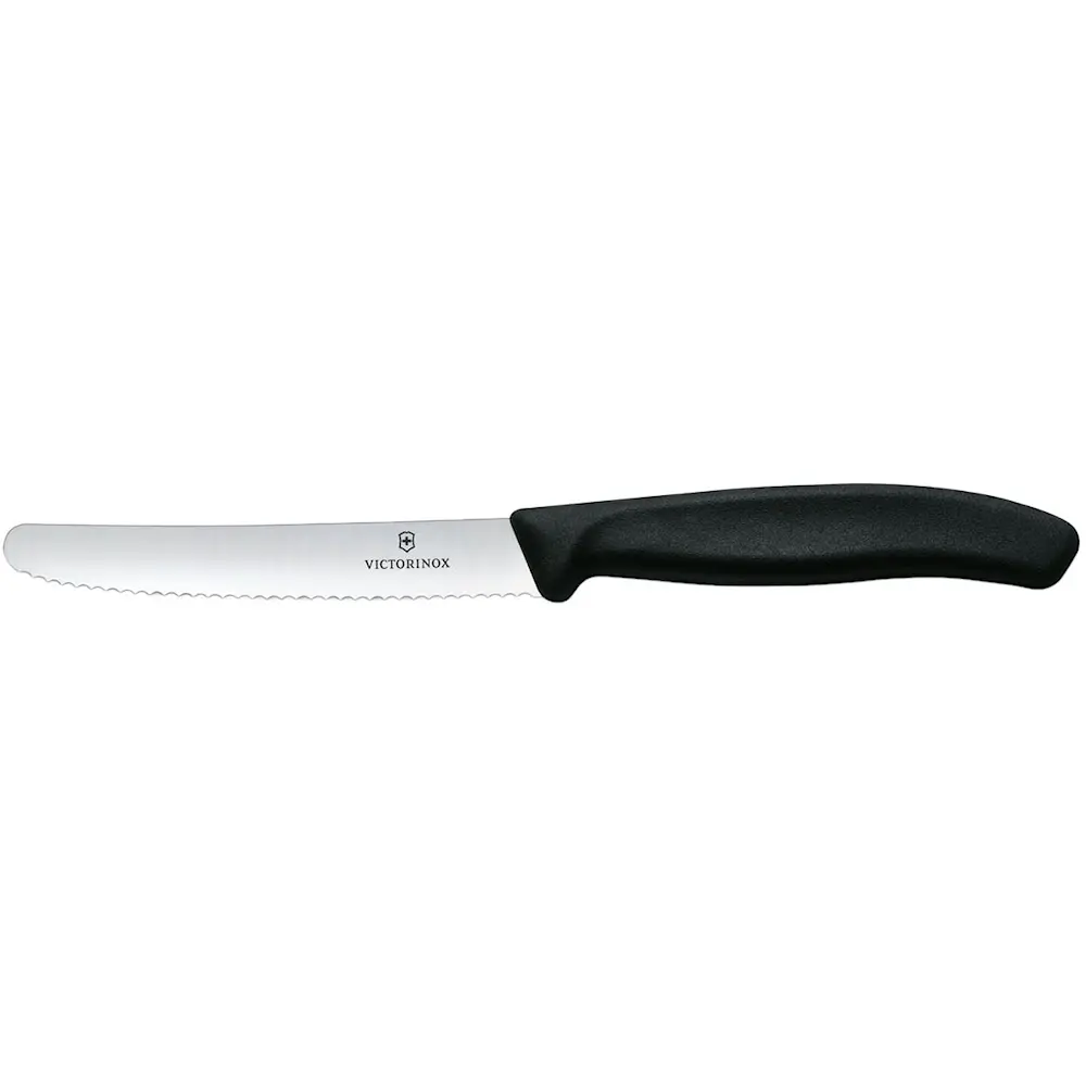 Swiss Classic tomaatti- & ruokaveitsi 11 cm musta