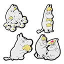 Mumin 3D-berlock Förälskade 4-pack