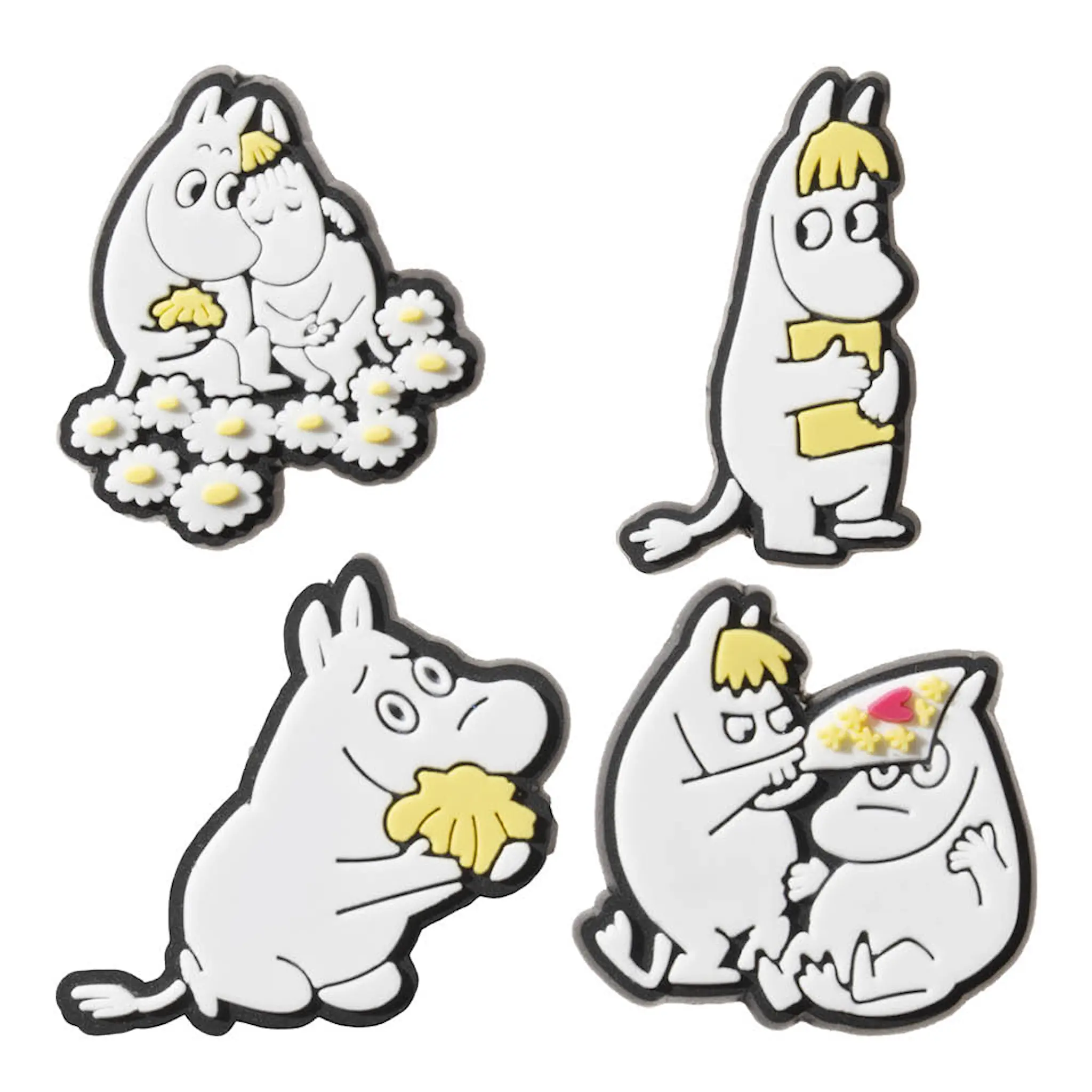 Moomin Arabia Muumi 3D Koriste Sydänkäpyset 4 kpl