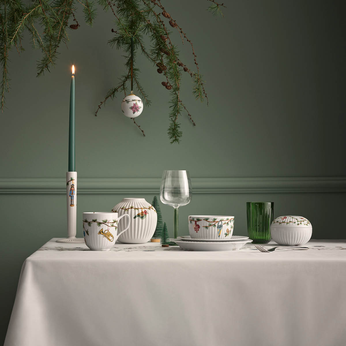 Kähler Hammershøi Christmas Skål 12 cm Vit