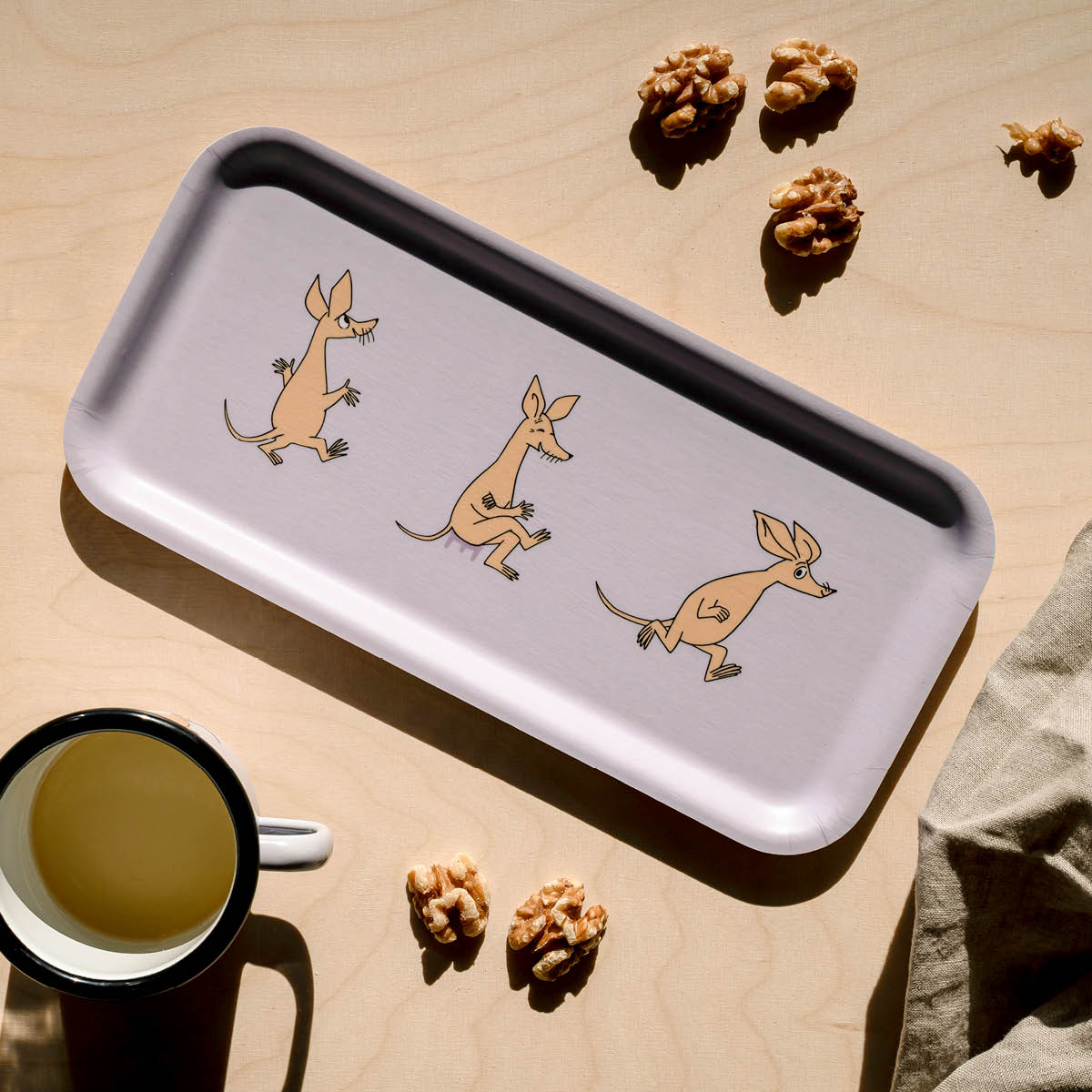 Muurla Mumin bricka  27x13 cm Retro Sniff lila