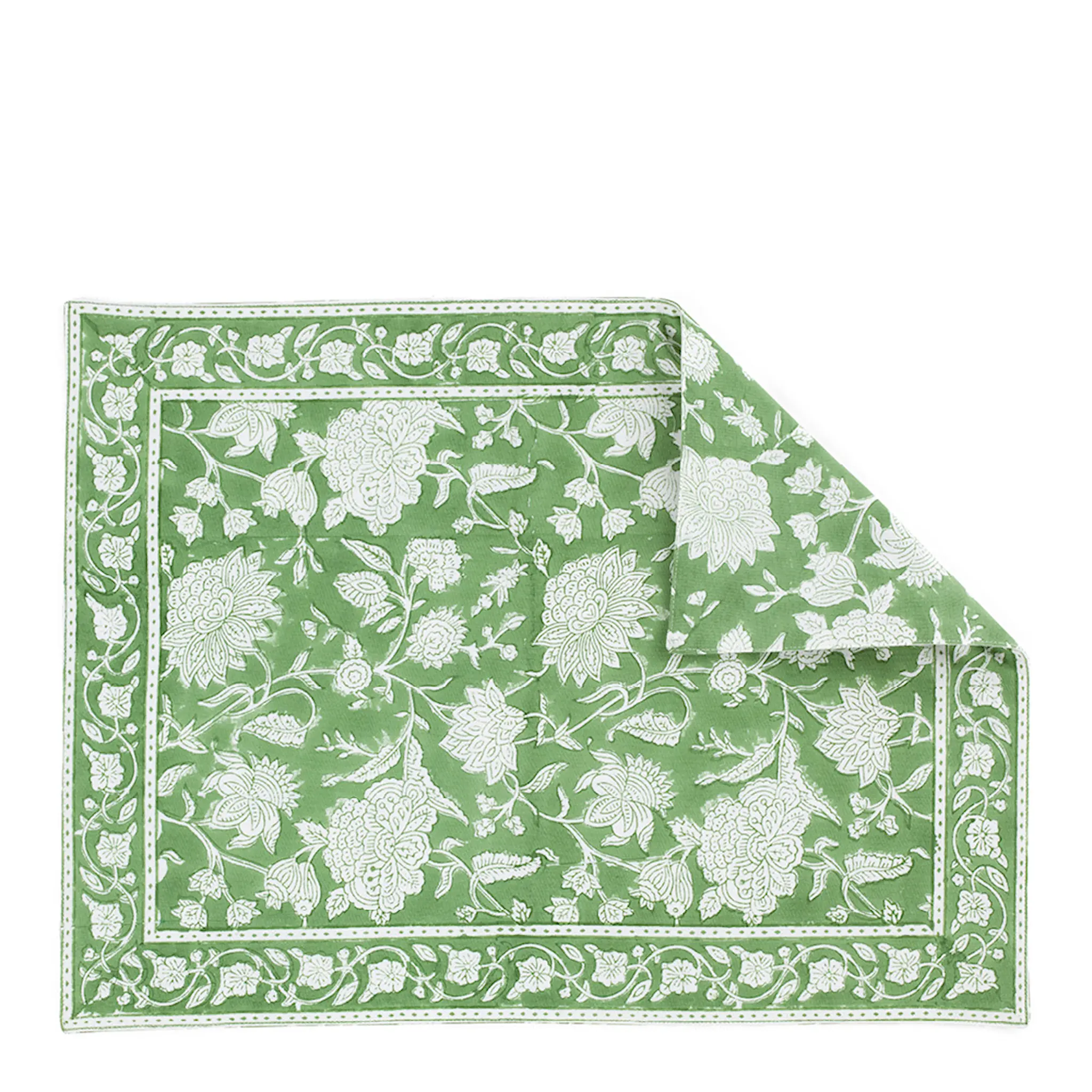 Chamois Indian Rose bordstablett 37x50 cm 2-pack green tea