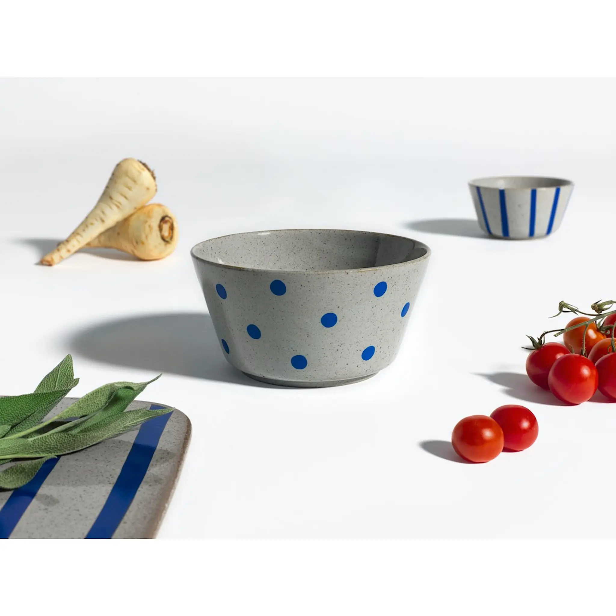 Lyngby Porcelæn Dan-Ild Skål 17 cm Punkt