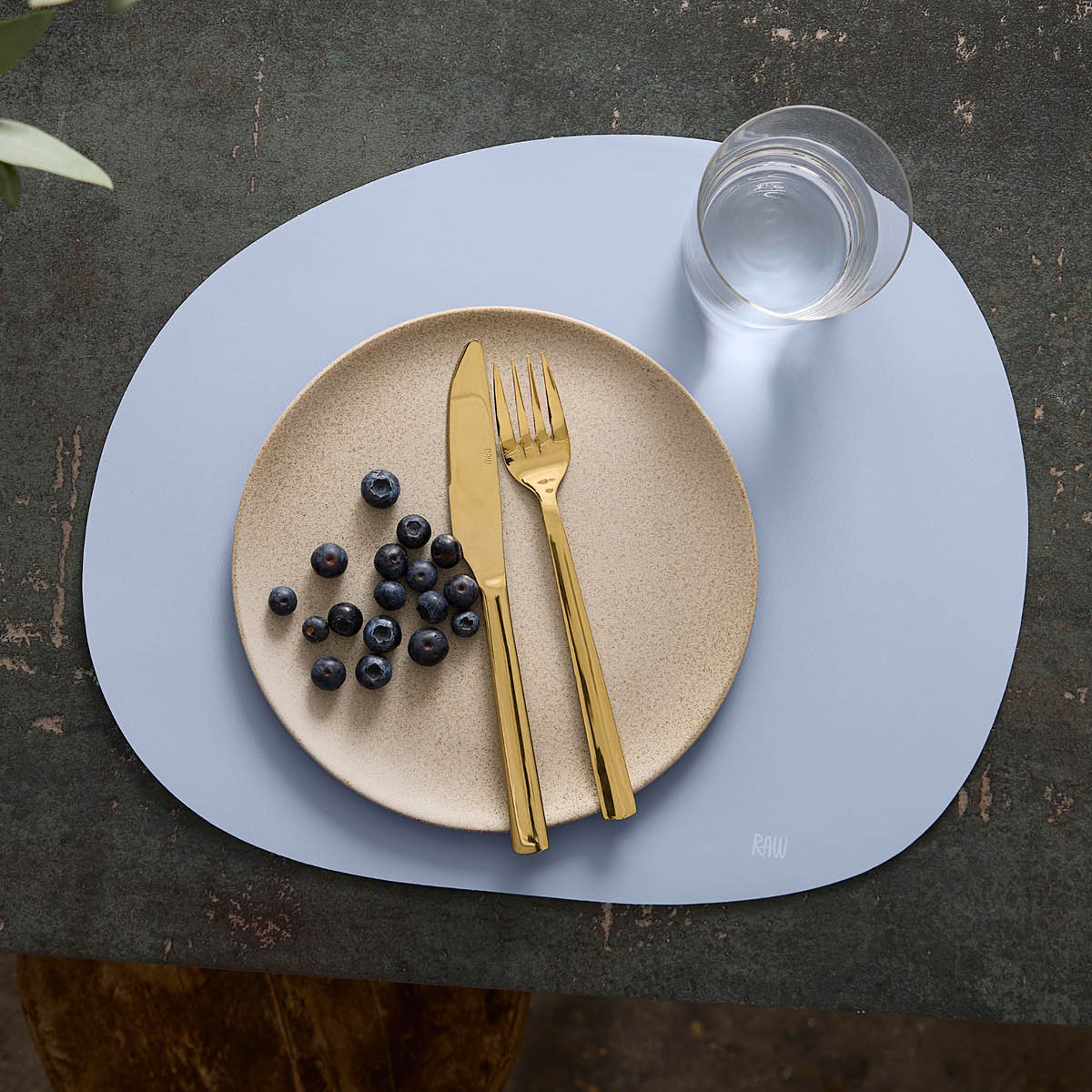 Aida RAW bordstablett silikon 41x33,5 cm Sky Blue