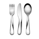 Giro barnbestick 3 delar blankt stål