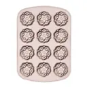 Premium muffinsform för 12 muffins stardust roséguld