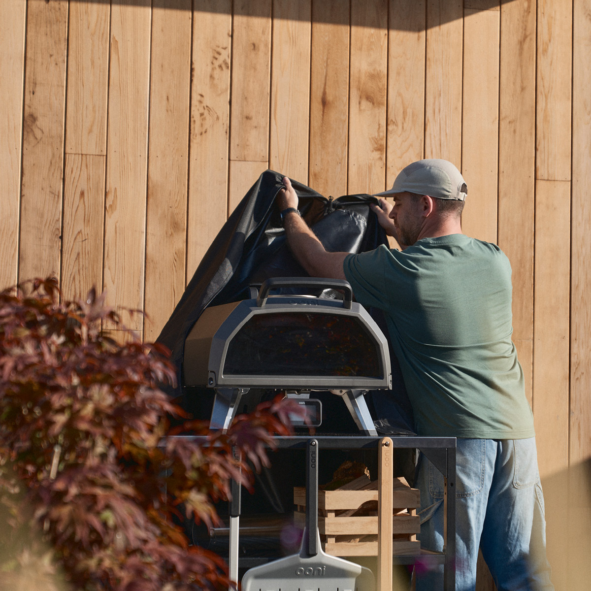 Ooni Beskyttelsestrekk til pizzaovn og bord stor svart
