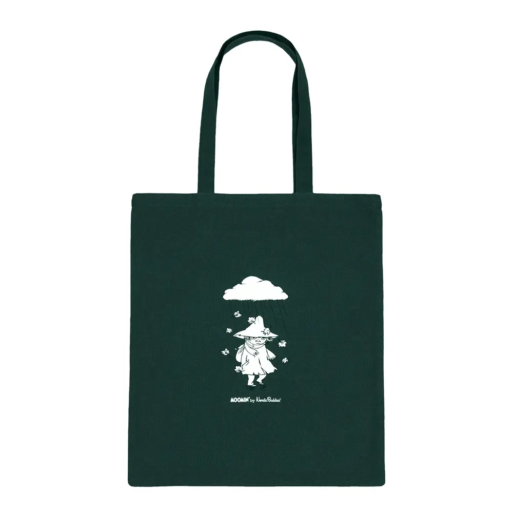 Muumi Kangaskassi Nuuskamuikkunen 38,5x42 cm Vihreä