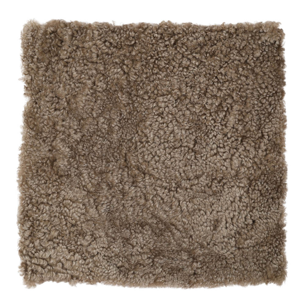 Natures Collection Sittdyna New Zealand fårskinn kort ull 40x40 cm sahara