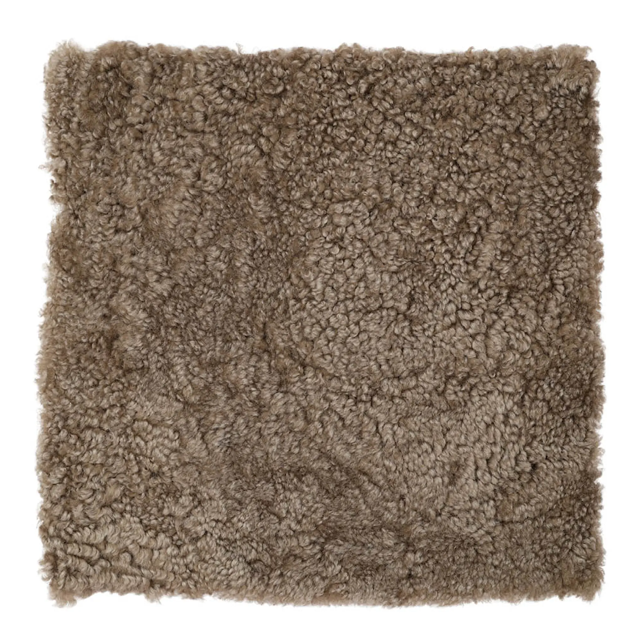 Natures Collection Sittdyna New Zealand fårskinn kort ull 40x40 cm sahara