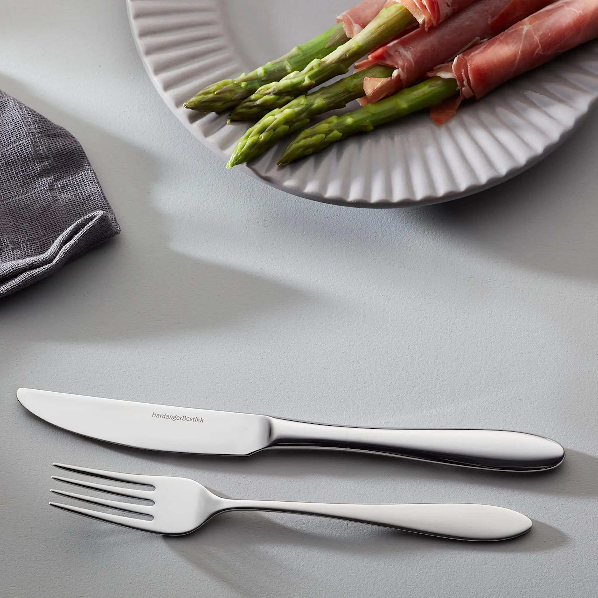 Hardanger bestikk Fjord förrättsgaffel 18 cm