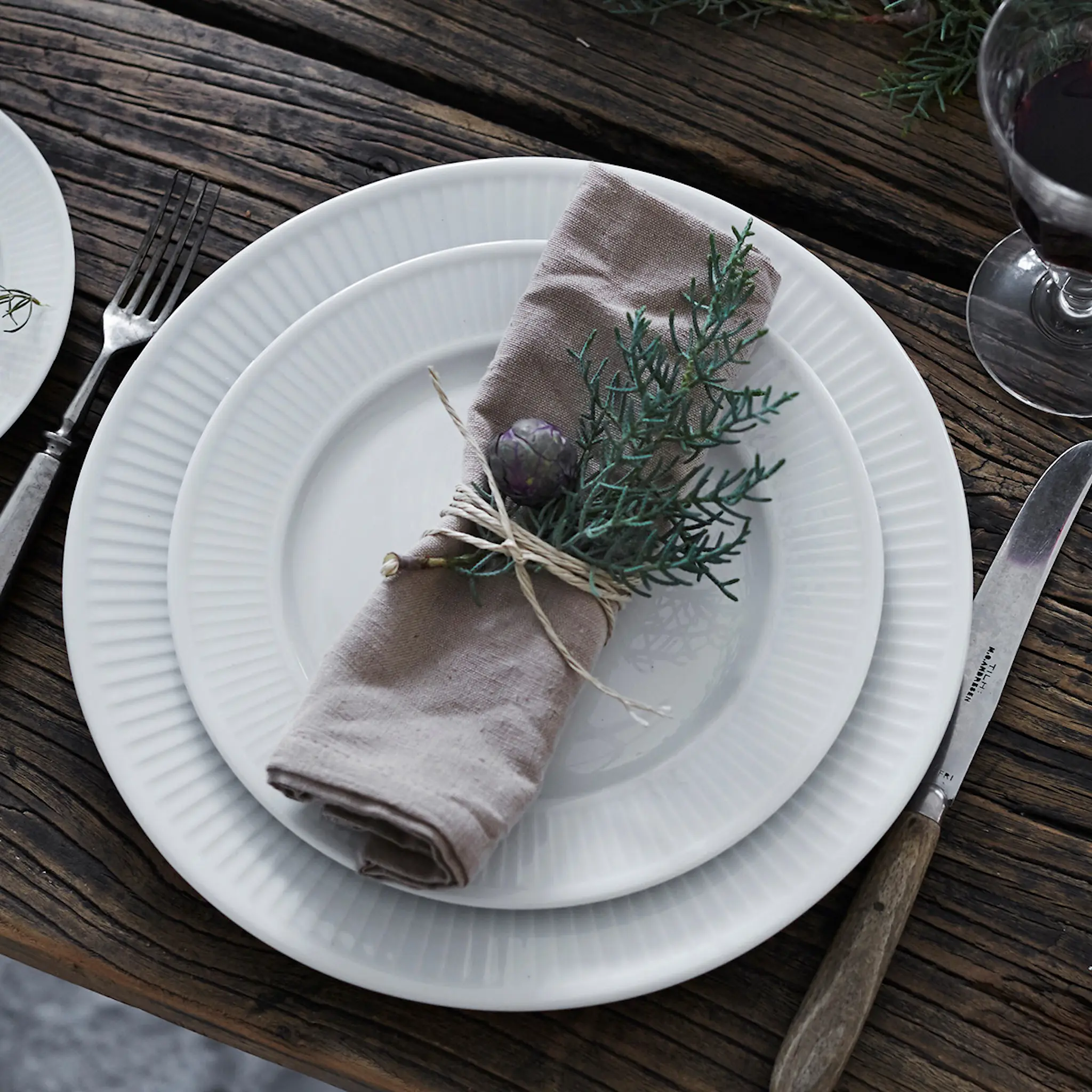 Pillivuyt Plissé tallerken flat 17 cm hover