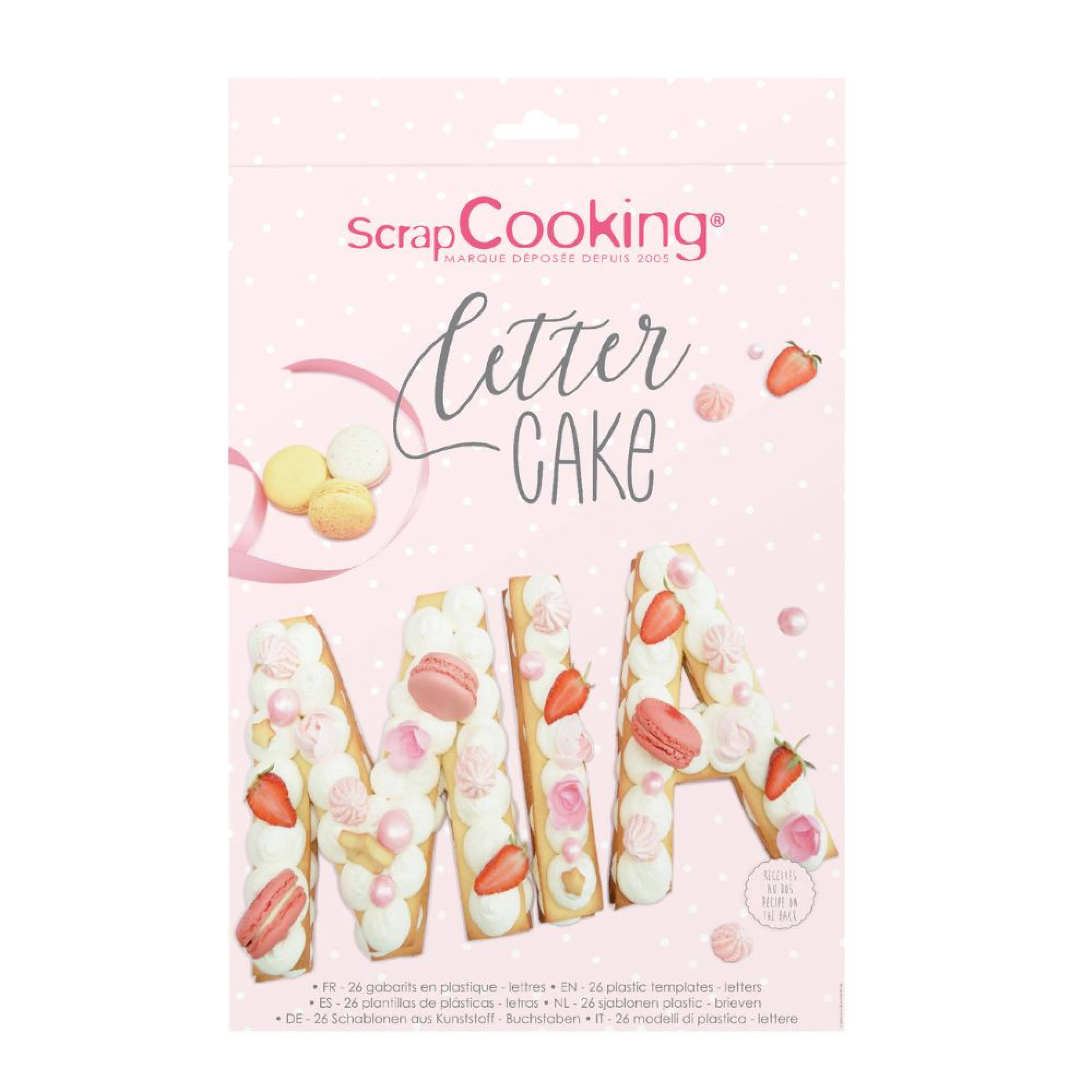 ScrapCooking Sapluuna kirjaimet a-z kirkas