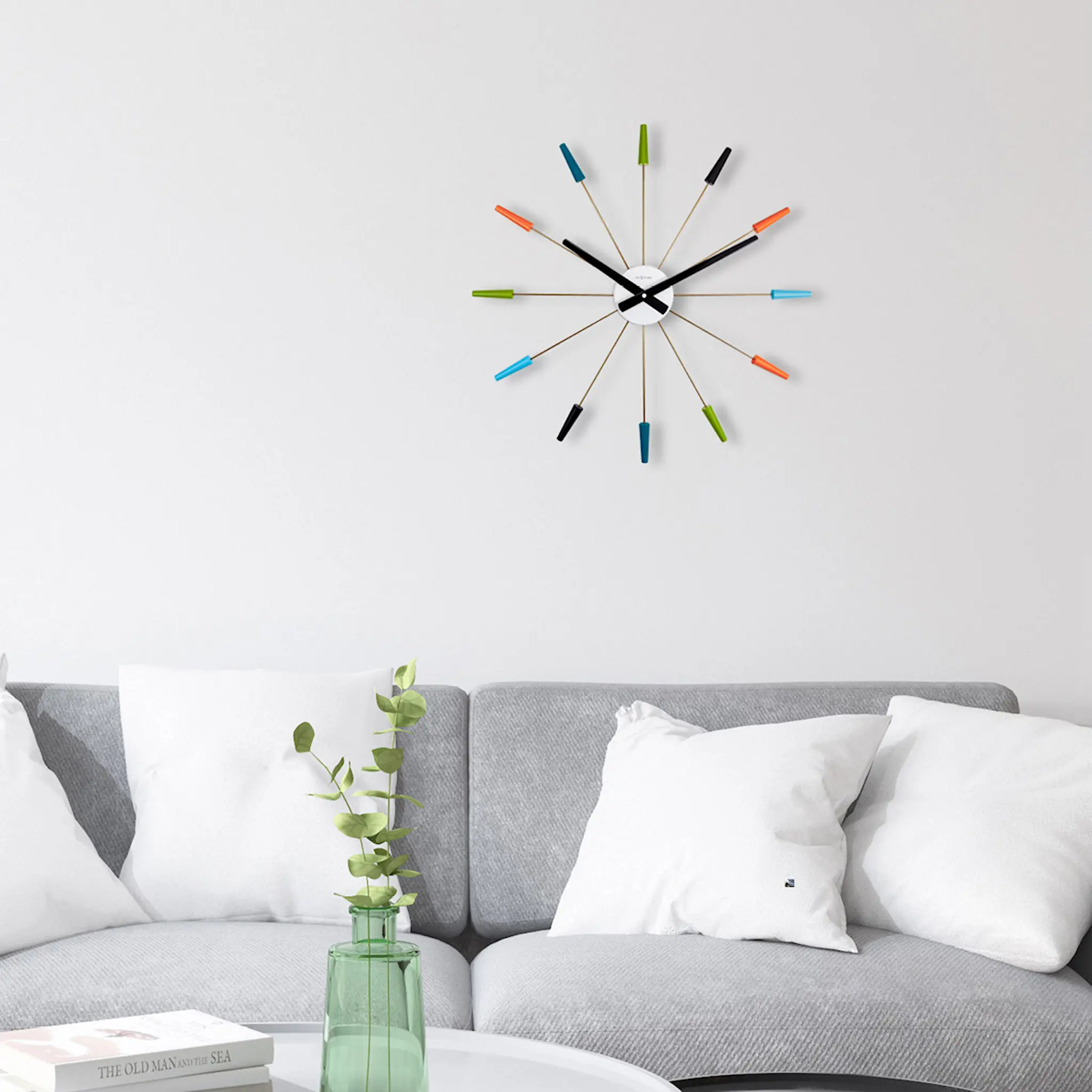 NeXtime Plug Inn väggklocka 58 cm multi