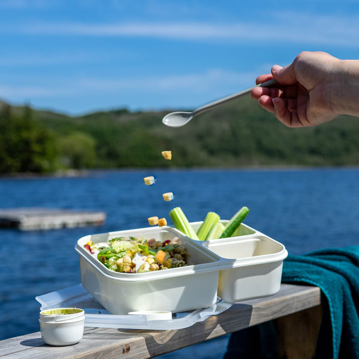 Modern House Smart box lunsjboks 1,5L hvit/klar