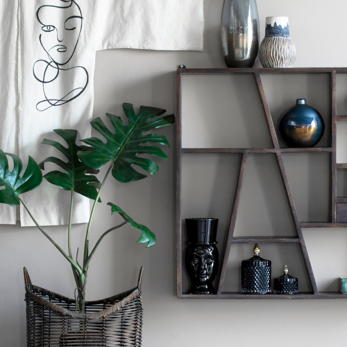 Lene Bjerre Miya burk 10,5 cm mörkblå