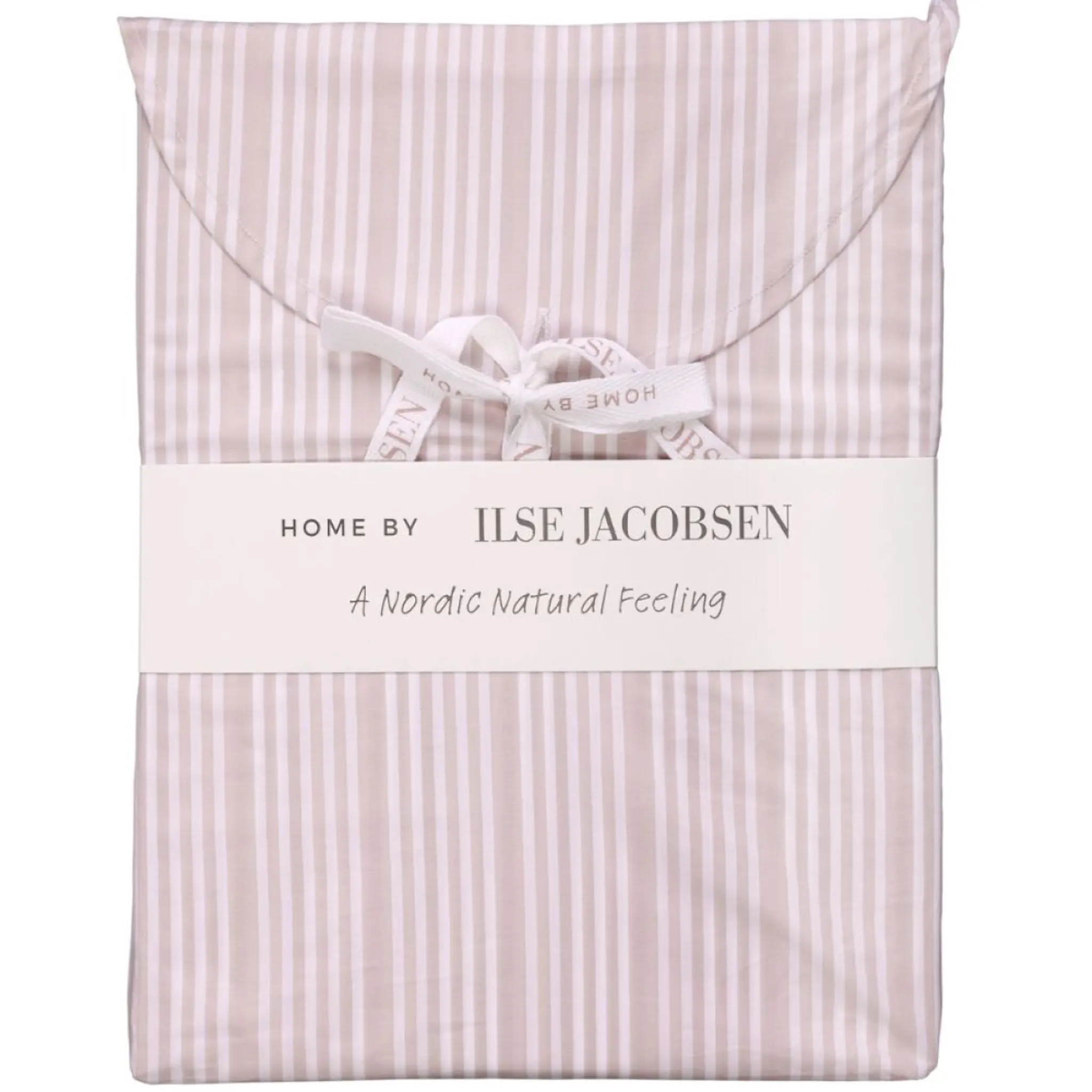 Home by Ilse Jacobsen Bedding Collection bäddset 140x220 cm + 63x60 cm powder rose stripes