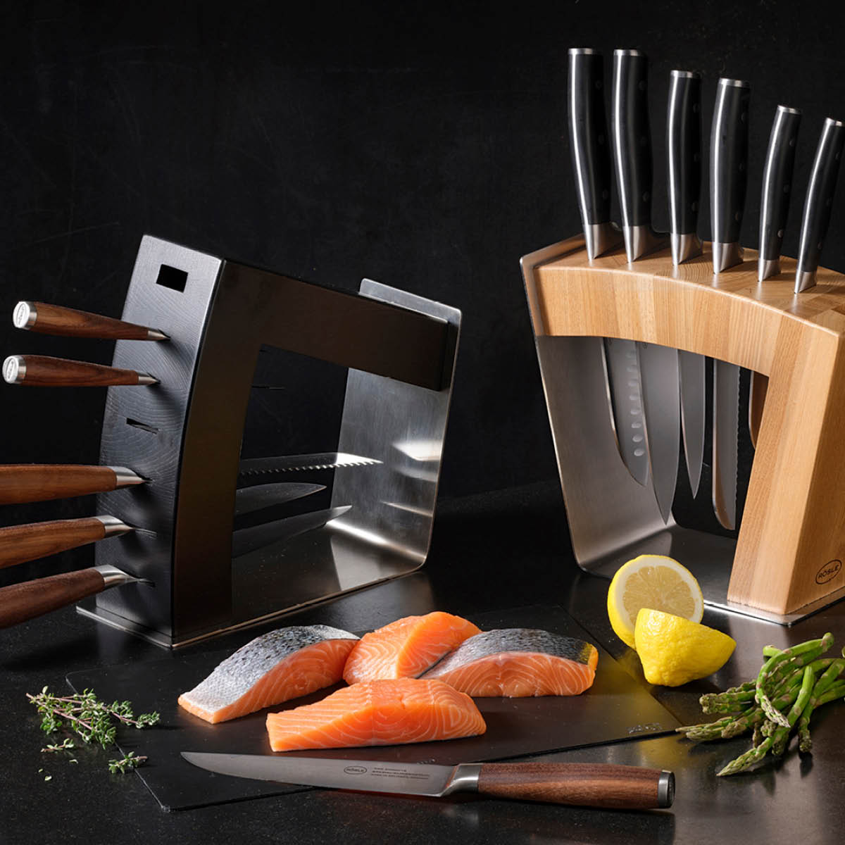 Rösle Skärbräda 35x25 cm 2-pack svart