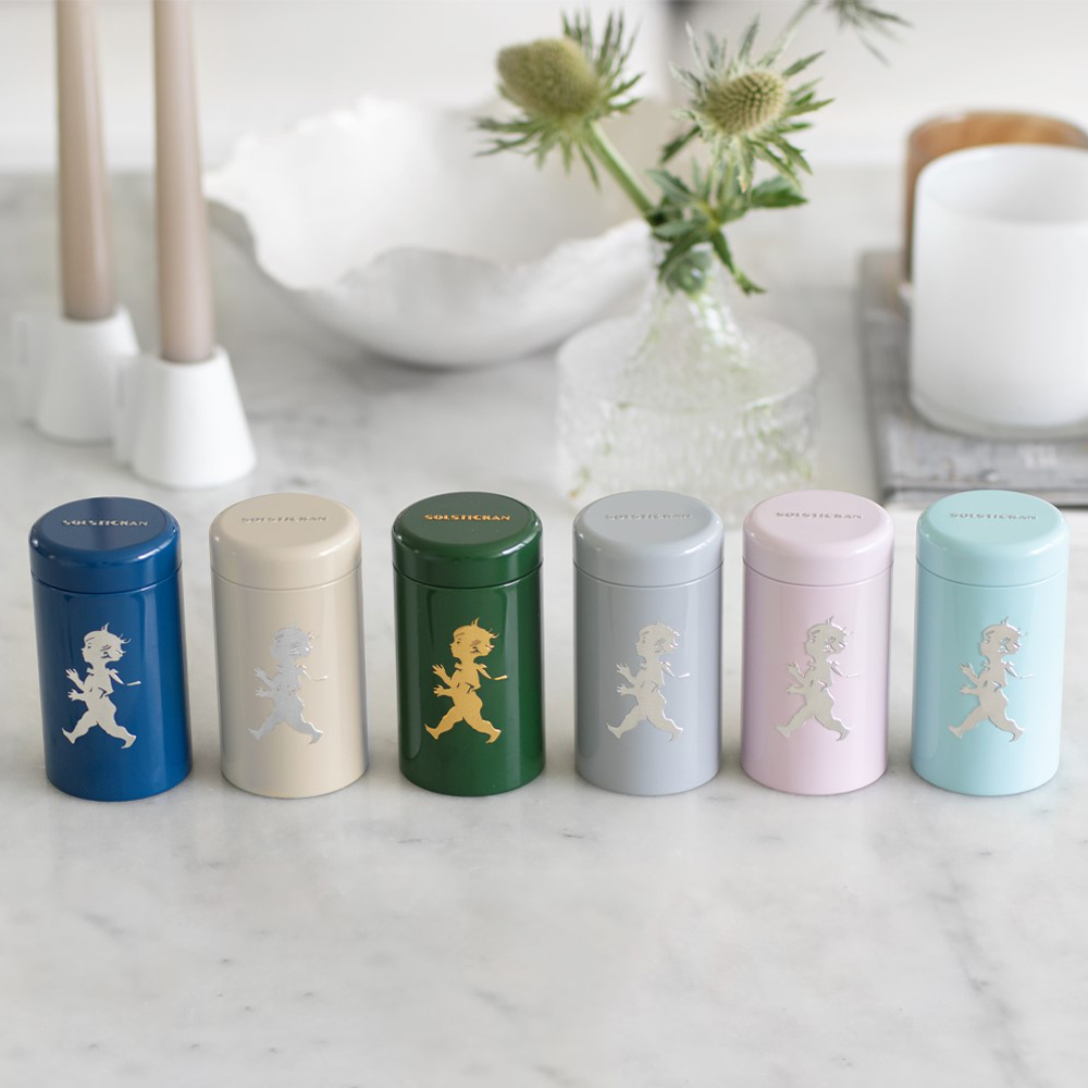 SOLSTICKAN Fyrstikker i boks grå