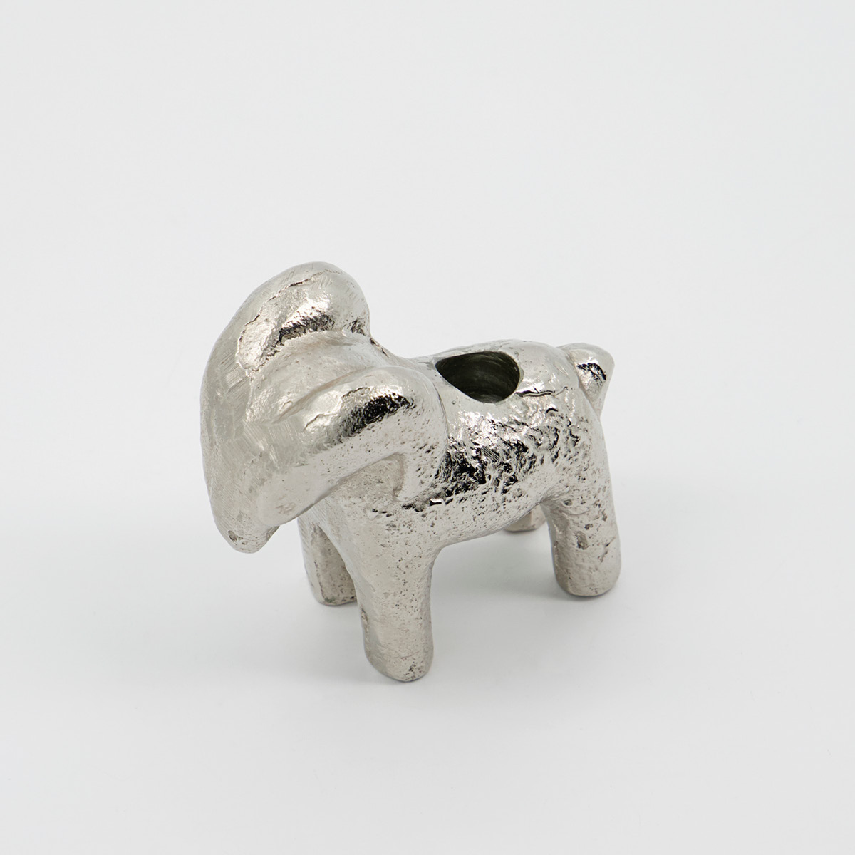 House Doctor Ram Kynttilänjalka 7 cm Hopea