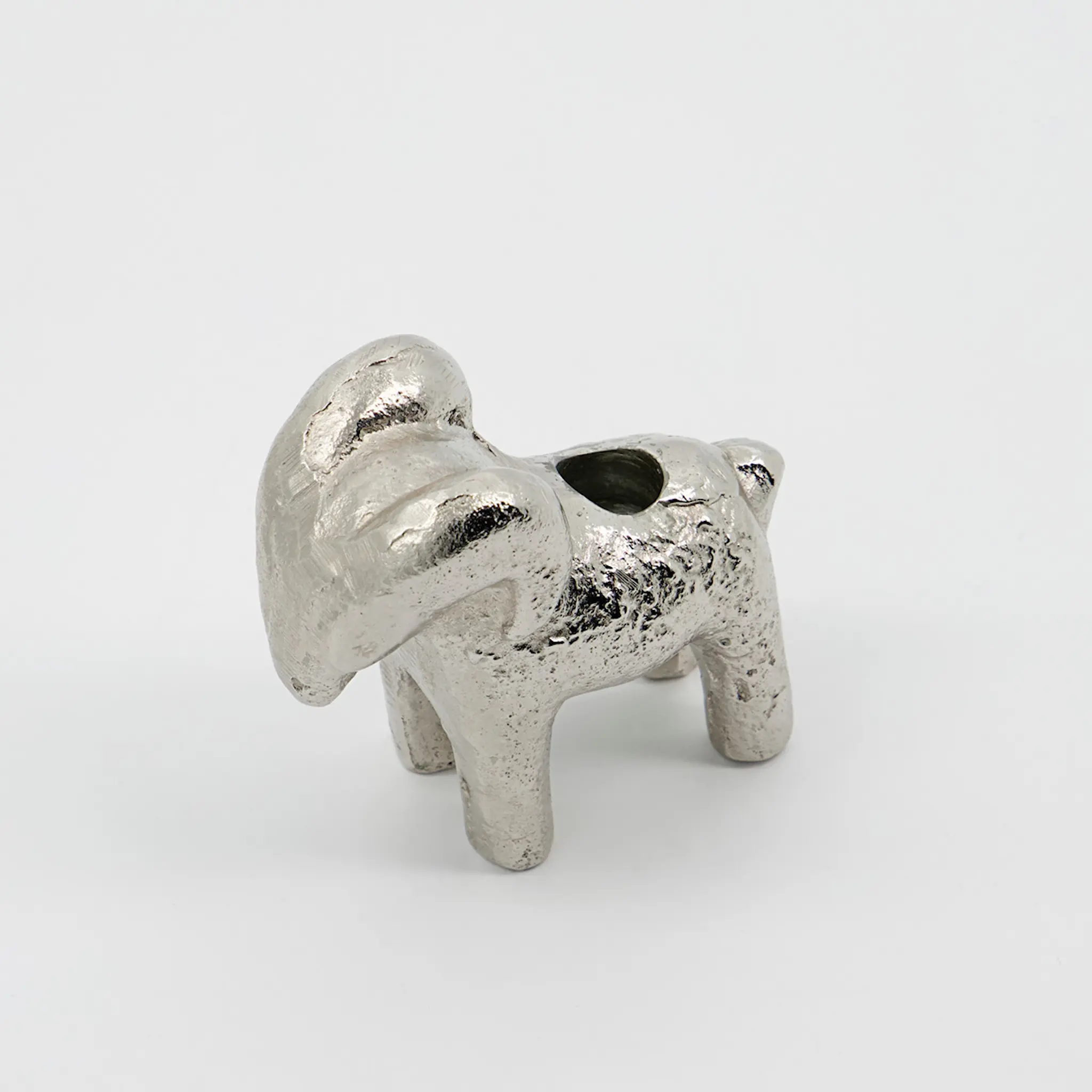 House Doctor Ram ljusstake 7 cm antiksilver