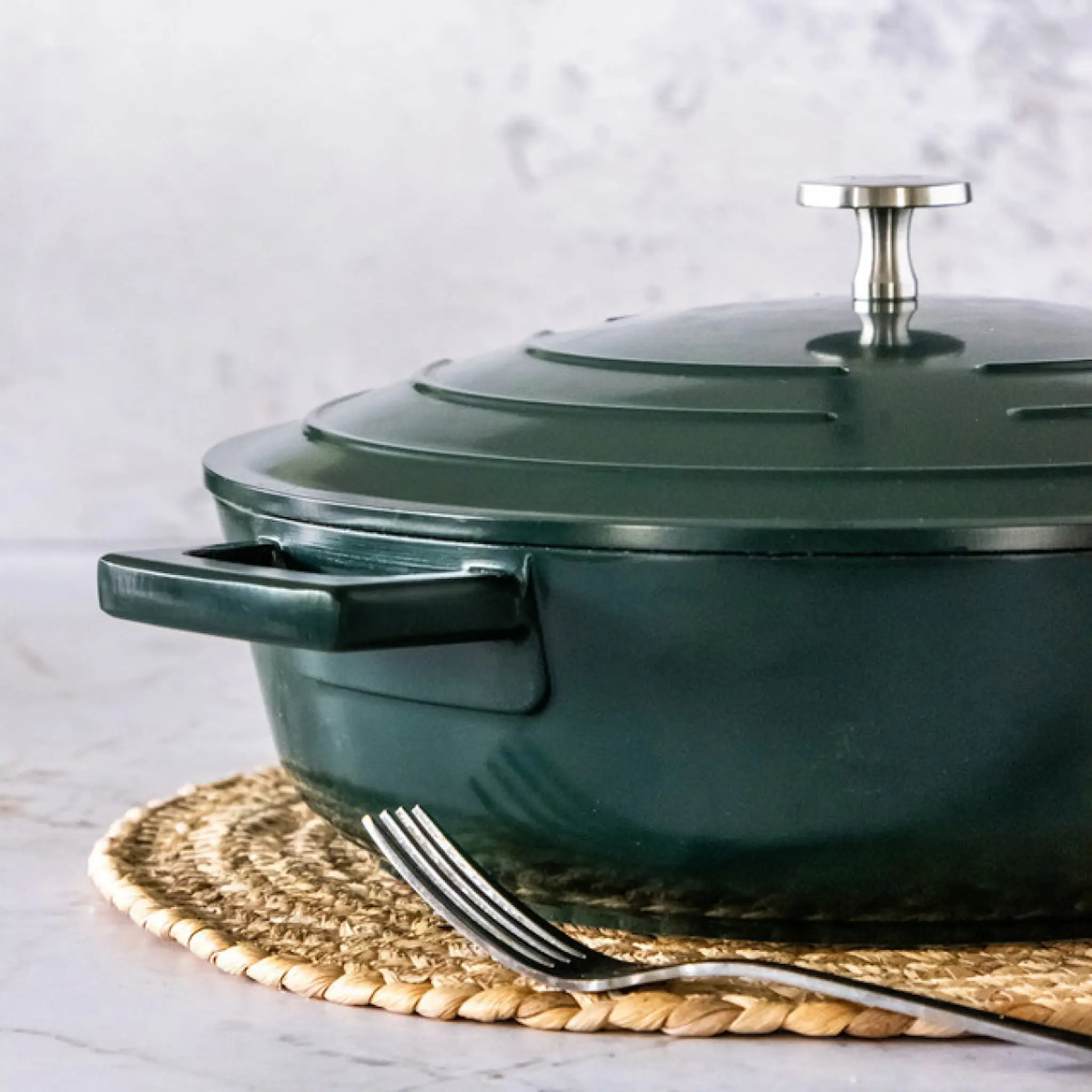 MasterClass Cast Aluminium låg gryta 4 L hunter geren