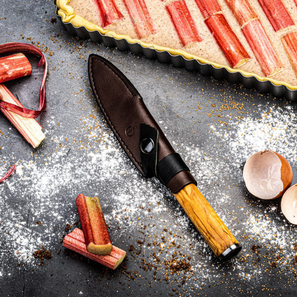 Forged Santokukniv 29 cm olive