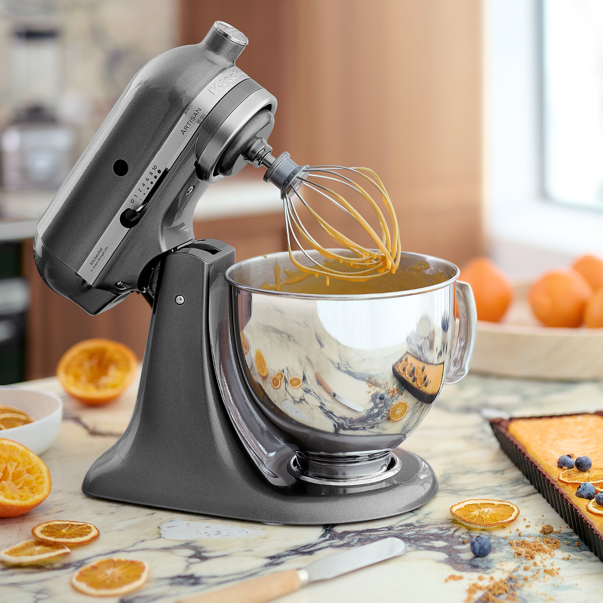 KitchenAid Artisan kjøkkenmaskin 5KSM175PSEMS 4,8L medallion silver