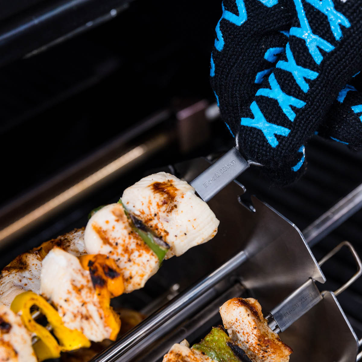 Broil King Grillspetthållare till rotisserie 31x18 cm rostfritt stål