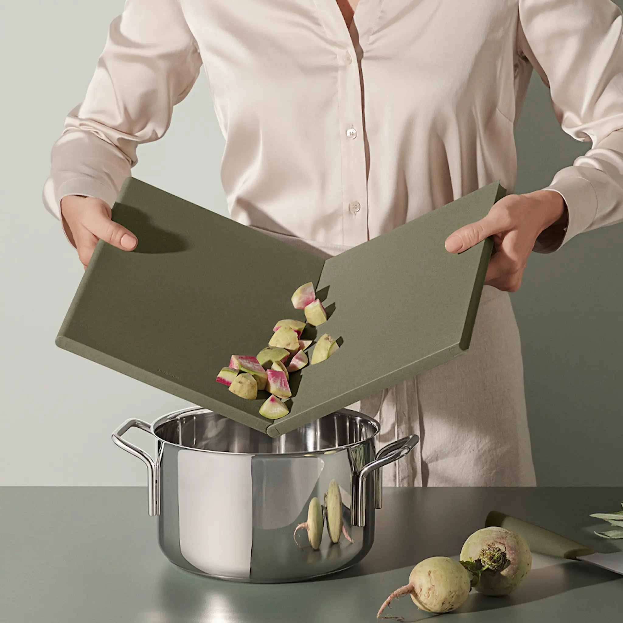 Eva Solo Green Tool DoubleUp Leikkuulauta Vihreä