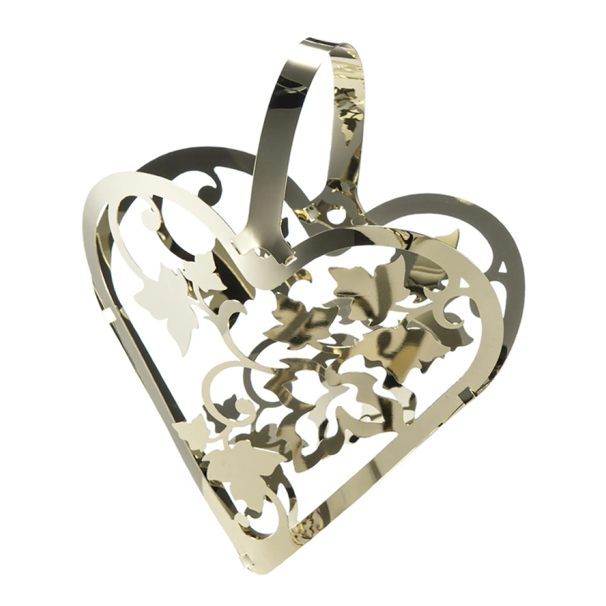 Holmen Istind ornament hjärta 11 cm guld