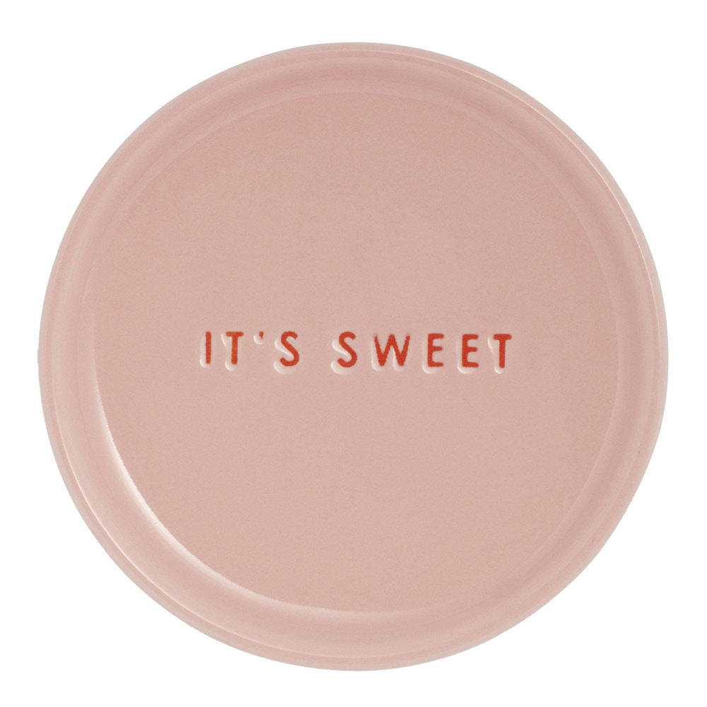 Vondels - Classic Cups Lautanen It's sweet 8,5 cm Vaaleanpunainen