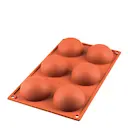 Silikonform Kupoler 6 st 7x3,5 cm