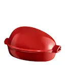 Stekgryta med lock 9 L röd