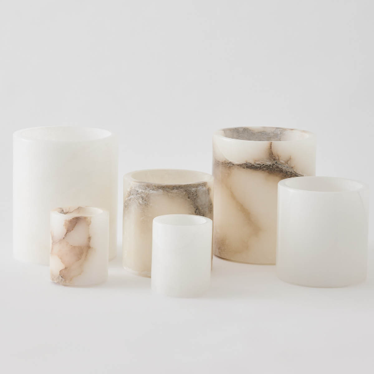 Tell Me More Alabaster ljuslykta S 10 cm naturlig