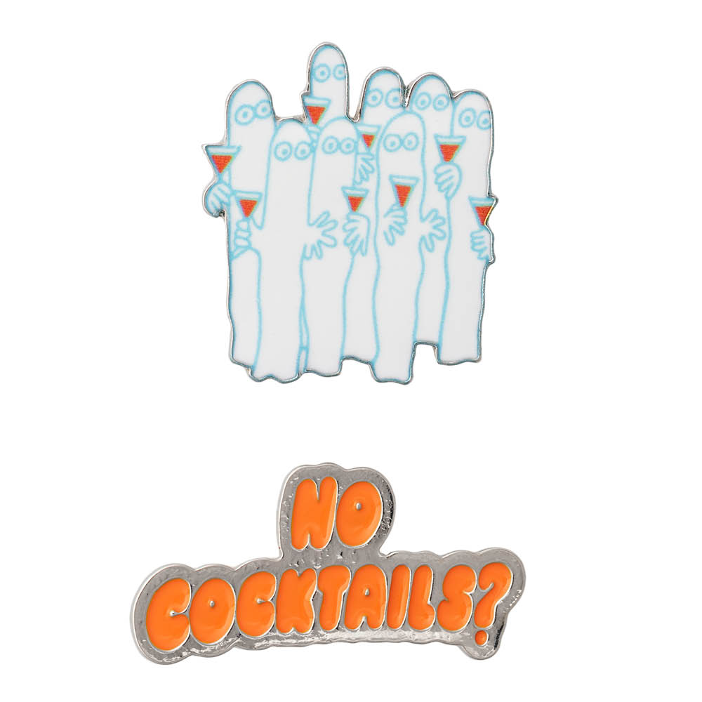 Moomin Arabia Muumi Rebel Club Pinssisetti 2 kpl Party Queue