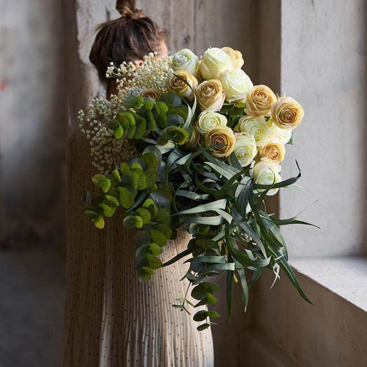 Mr Plant Tekokukka Morsiusharso 75 cm Valkoinen