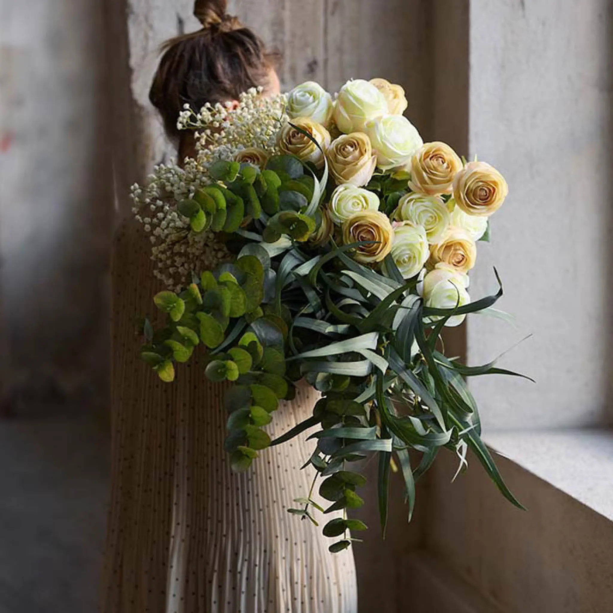 Mr Plant Tekokukka Morsiusharso 75 cm Valkoinen