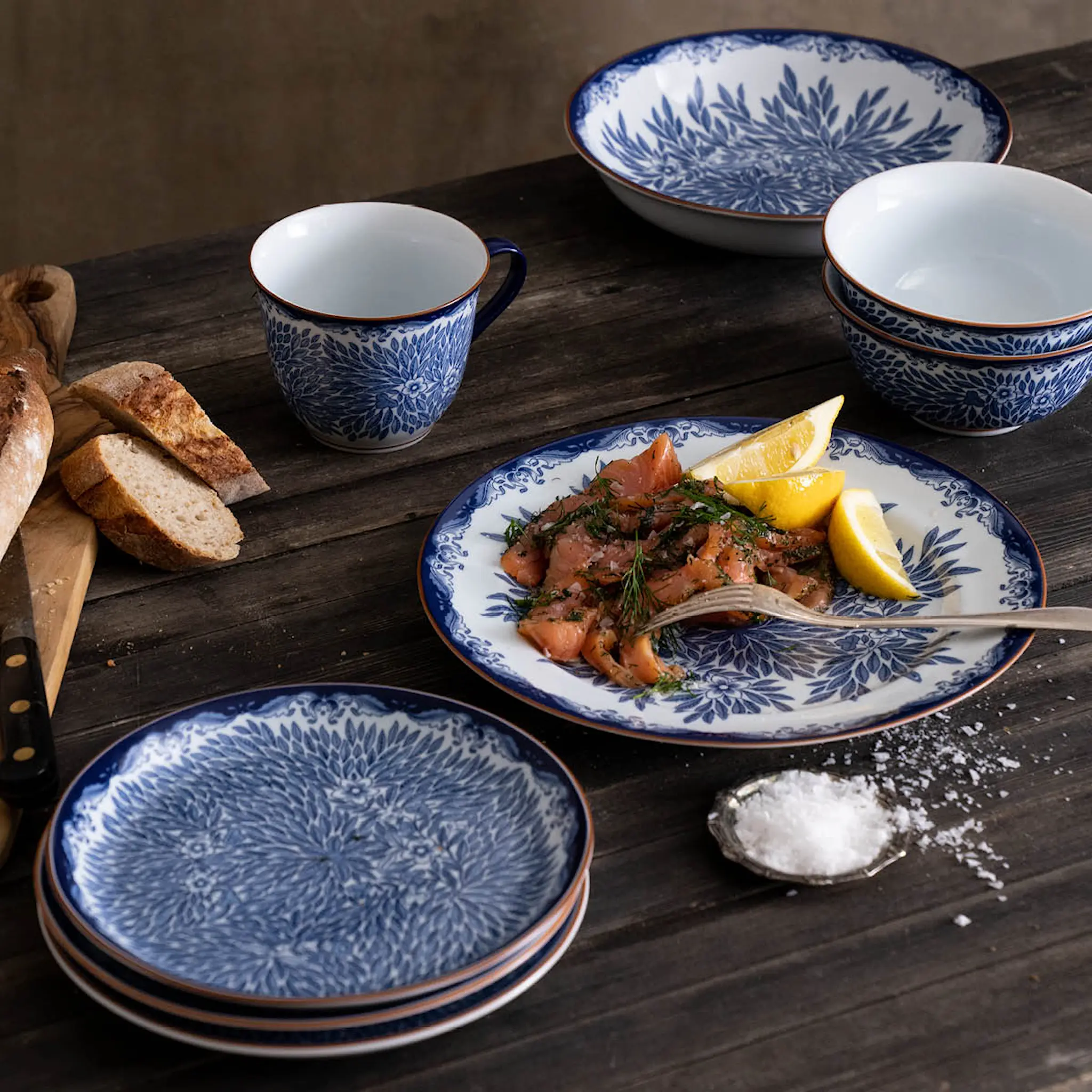 Rörstrand Ostindia Floris Syvä lautanen 22 cm