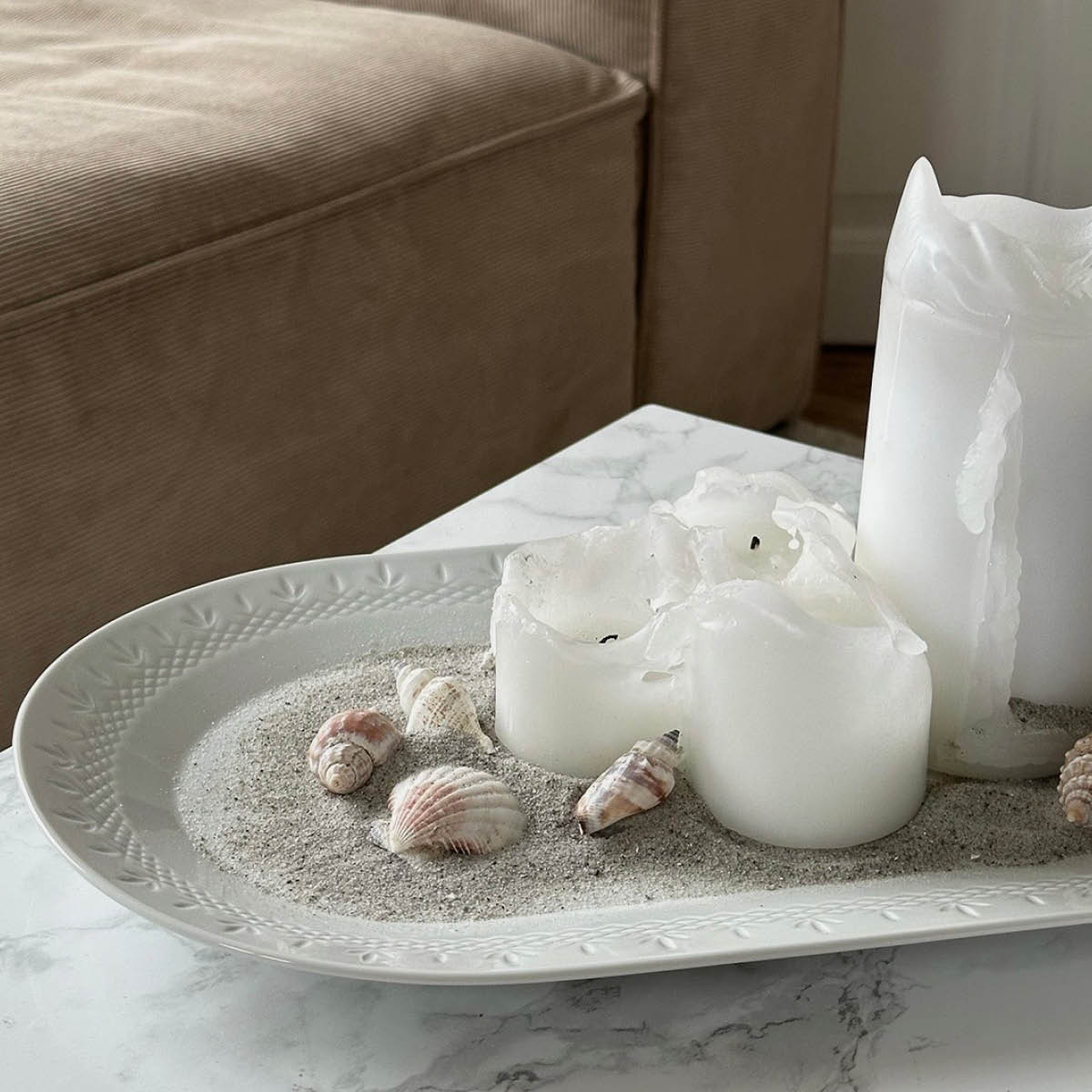 Frederik Bagger Crispy Porcelain Serveringsfat oval 23x38 cm Vit