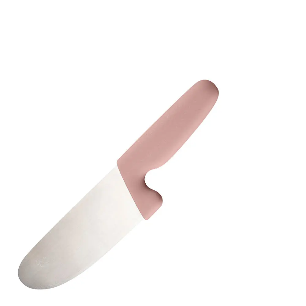 Chic Kids barnekniv 9 cm børstet stål/rosa
