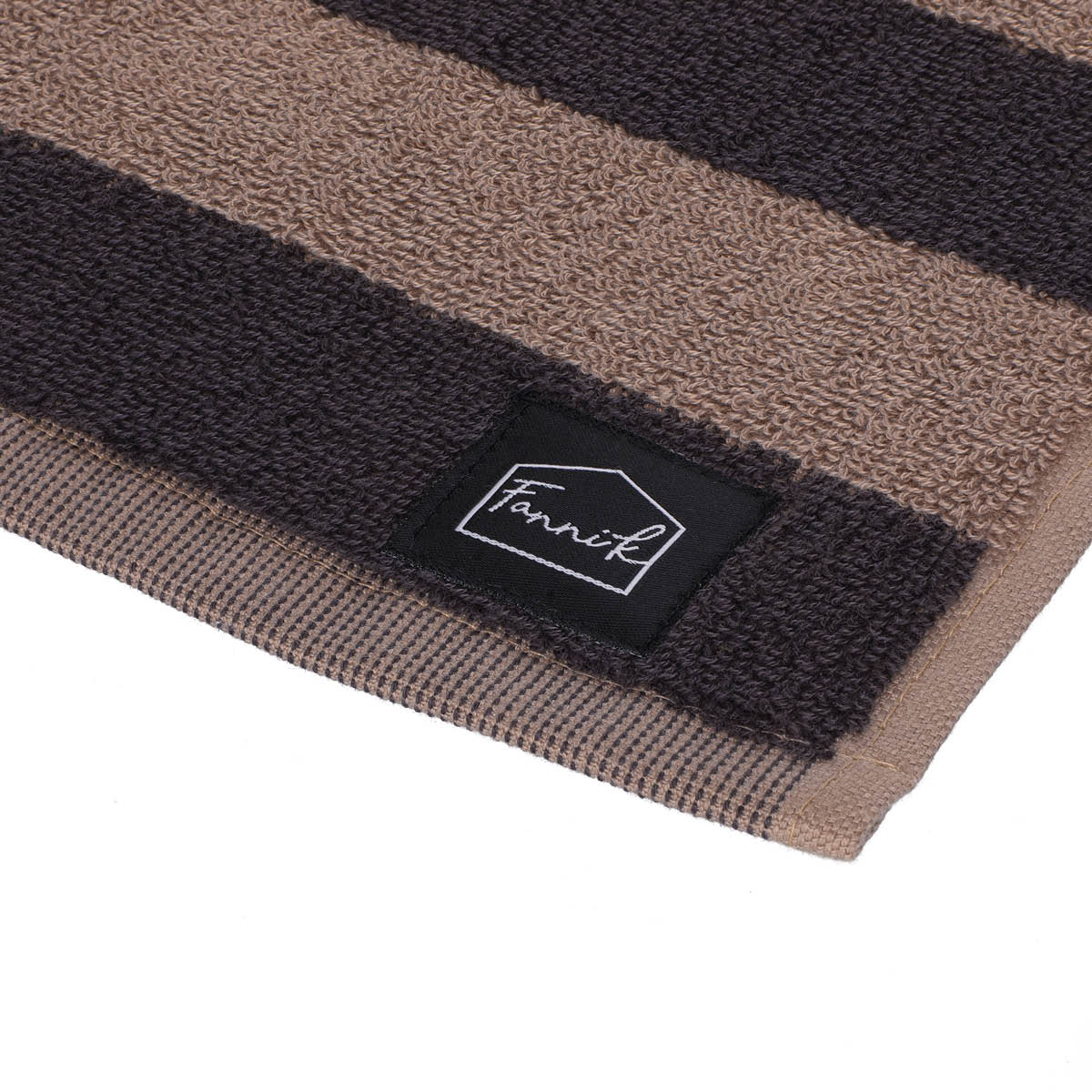 Fanni K Hanko handduk 50x70 cm granit/beige