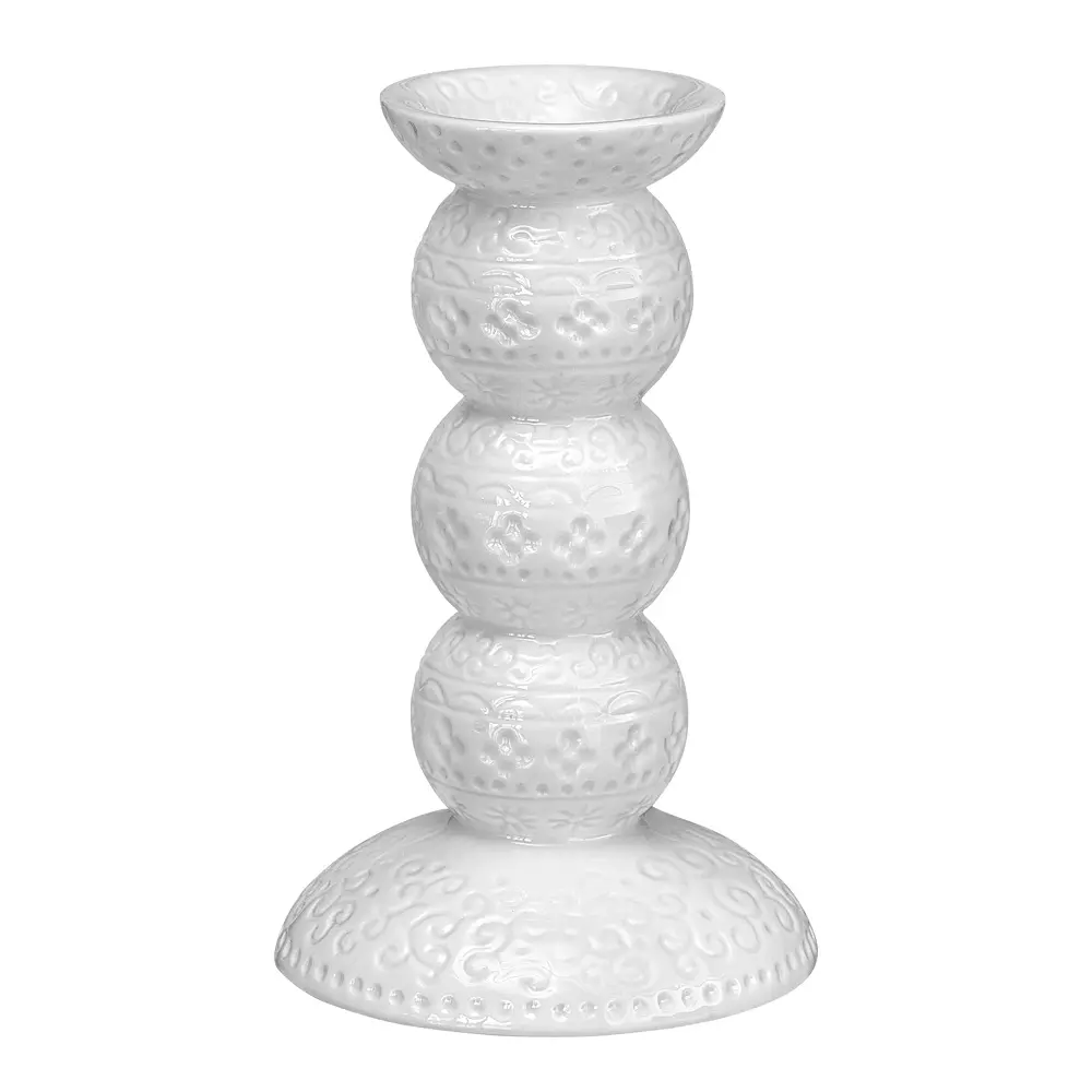 Orient Kynttilänjalka 14 cm Valkoinen