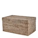 Norah förvaringslåda med lock 40x25 cm natur