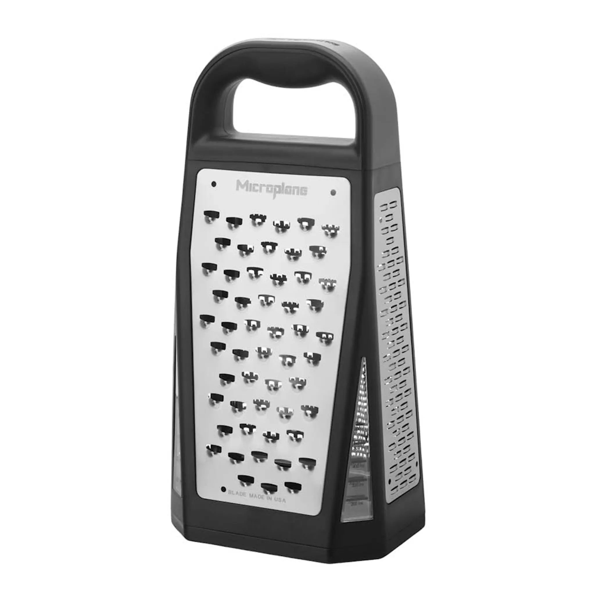 Microplane Elite rivjern med 4 sider/oppsamler 27 cm svart