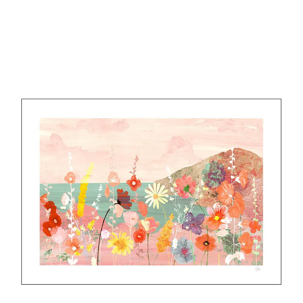 Violets Print House Juliste 50x70 cm Flowerscape
