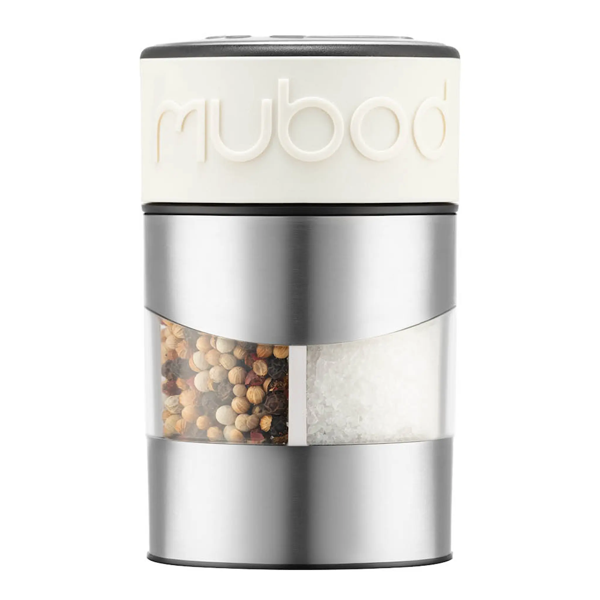 Bodum Twin suola- ja pippurimylly 12,5 cm valkoinen