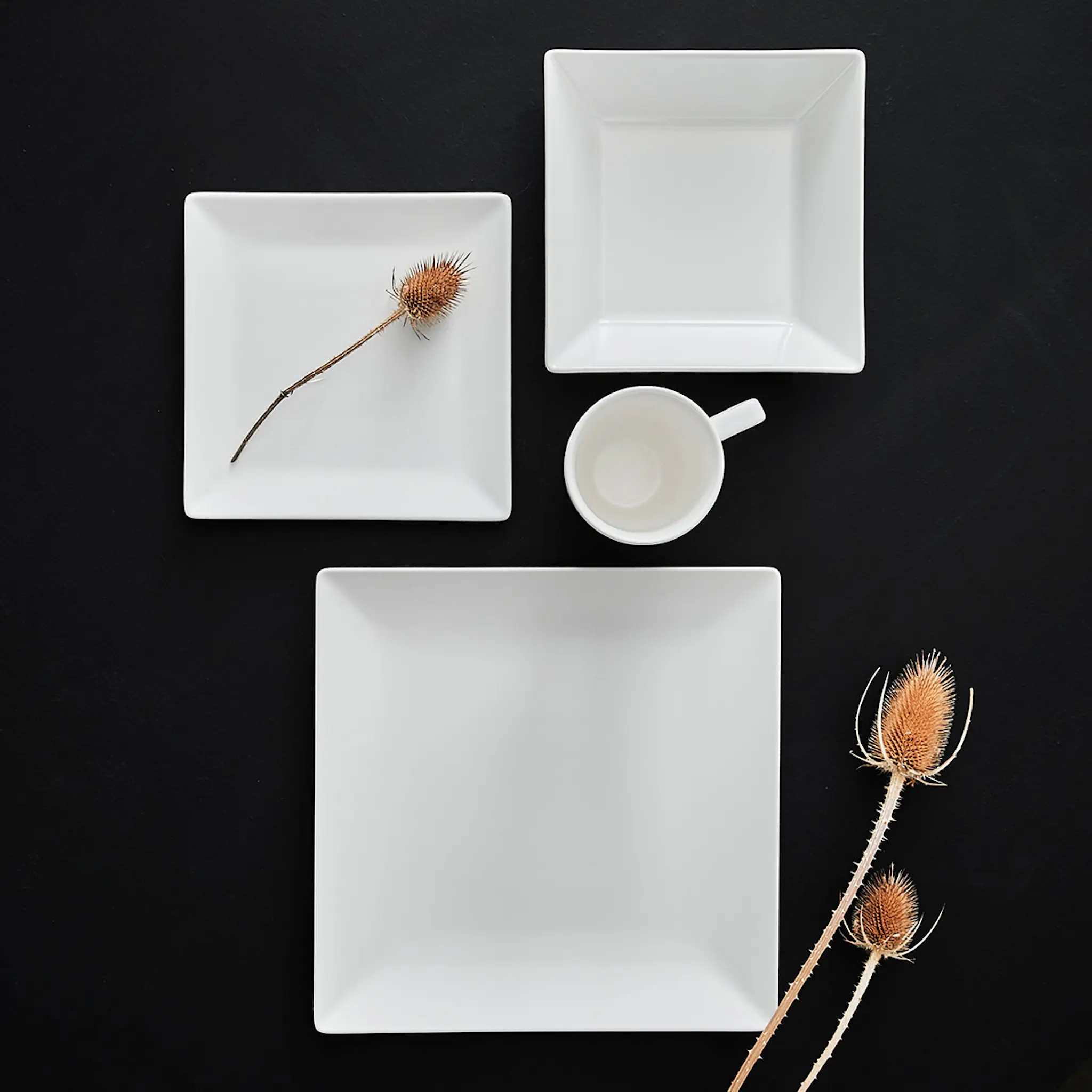 Aida Quadro krus 30 cl hvit