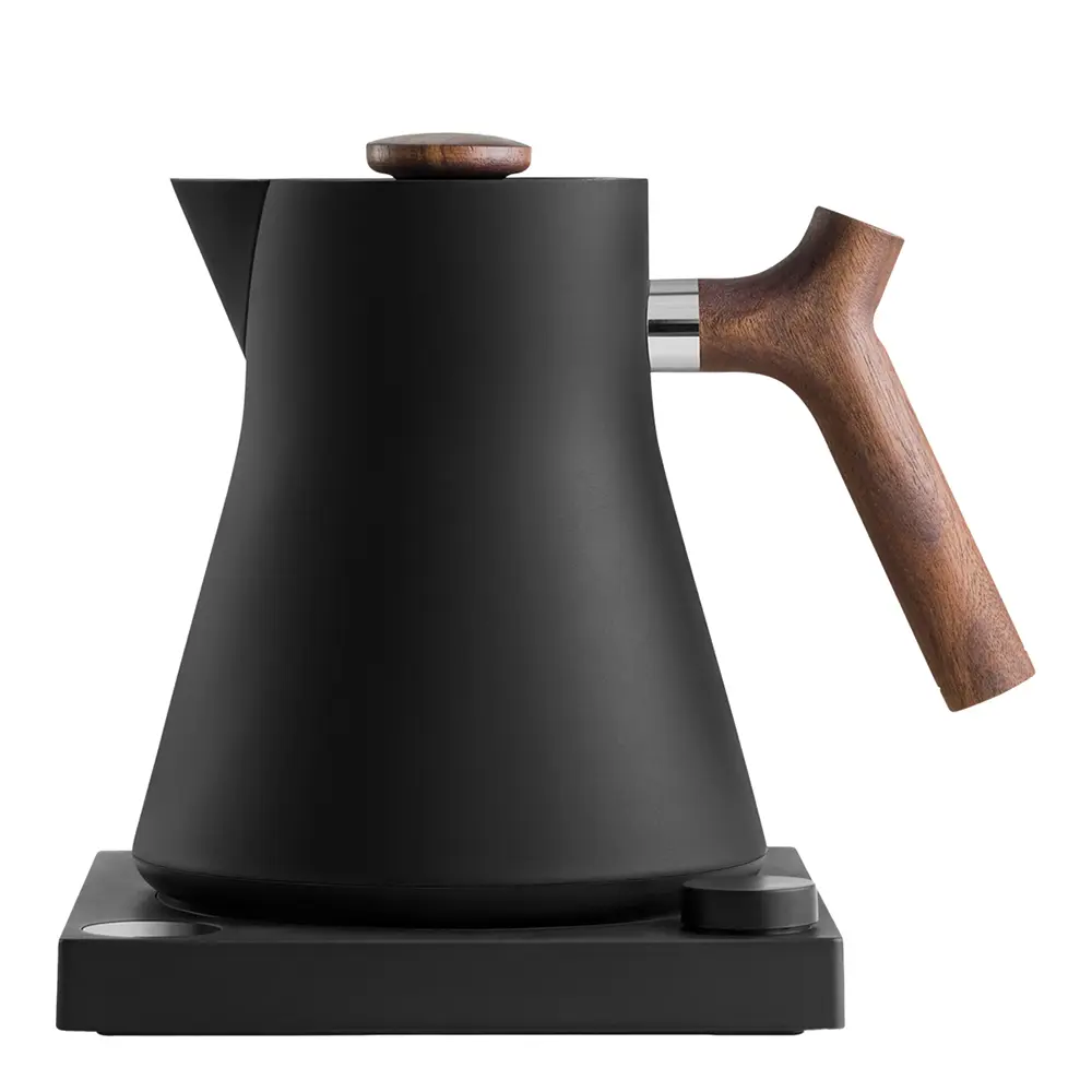 Corvo EKG Vedenkeitin 0,9 L Musta/Pähkinäpuu